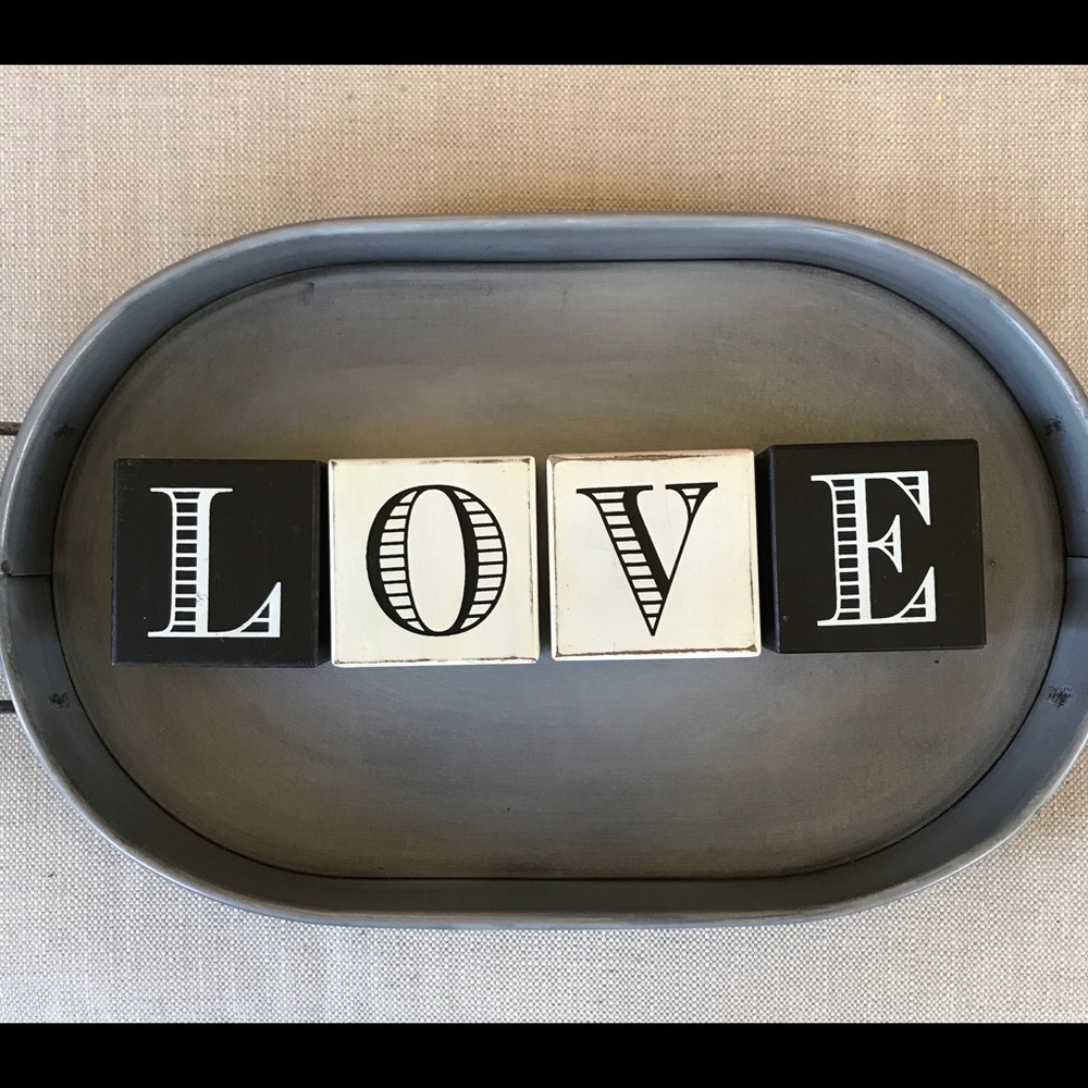 LOVE letter blocks
